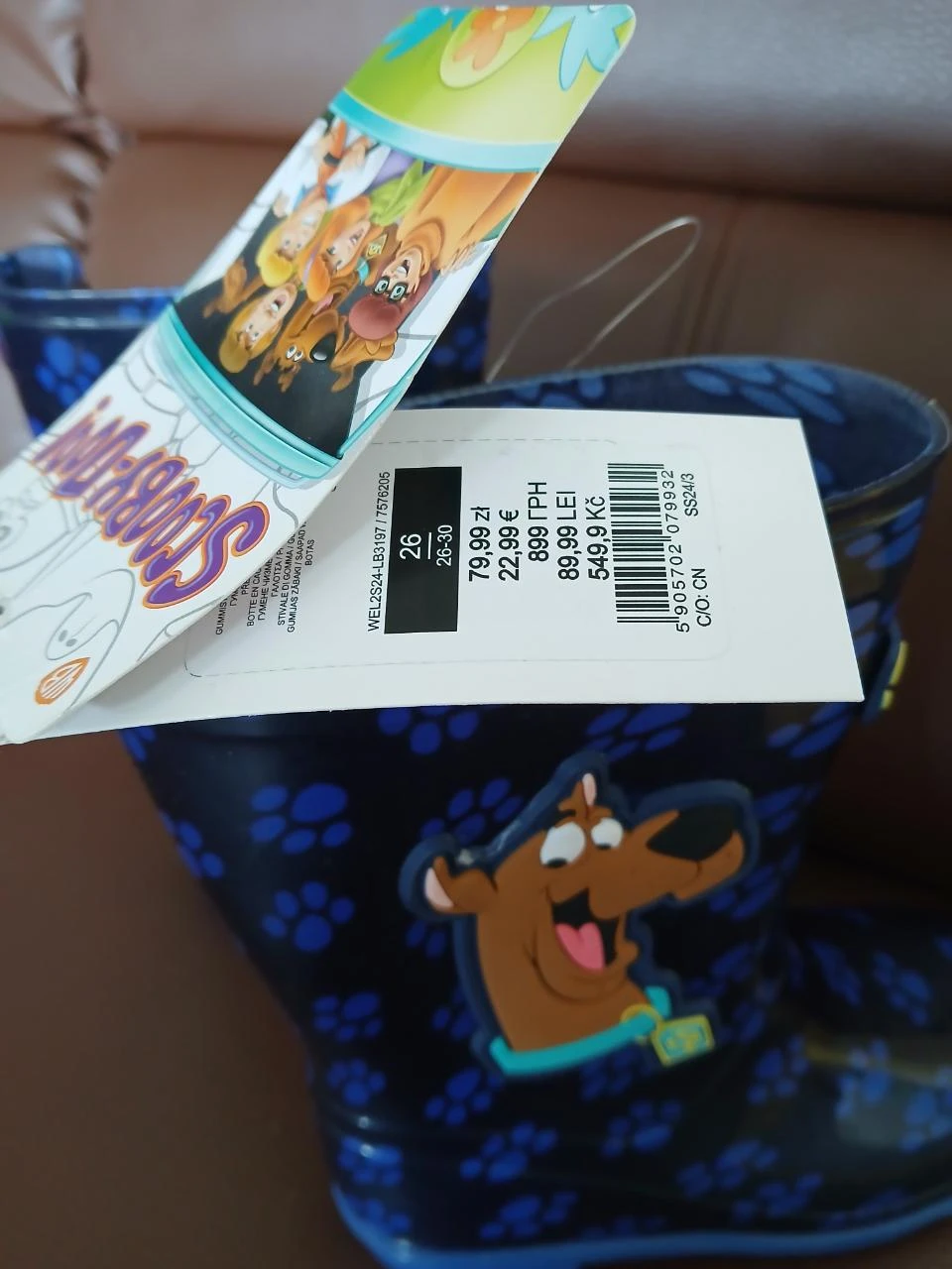 Scooby-Doo boys rain boots size 26 – photo 3